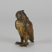 Bergman Owl - Austrian Cold Painted Bronze - Hickmet Fine Arts