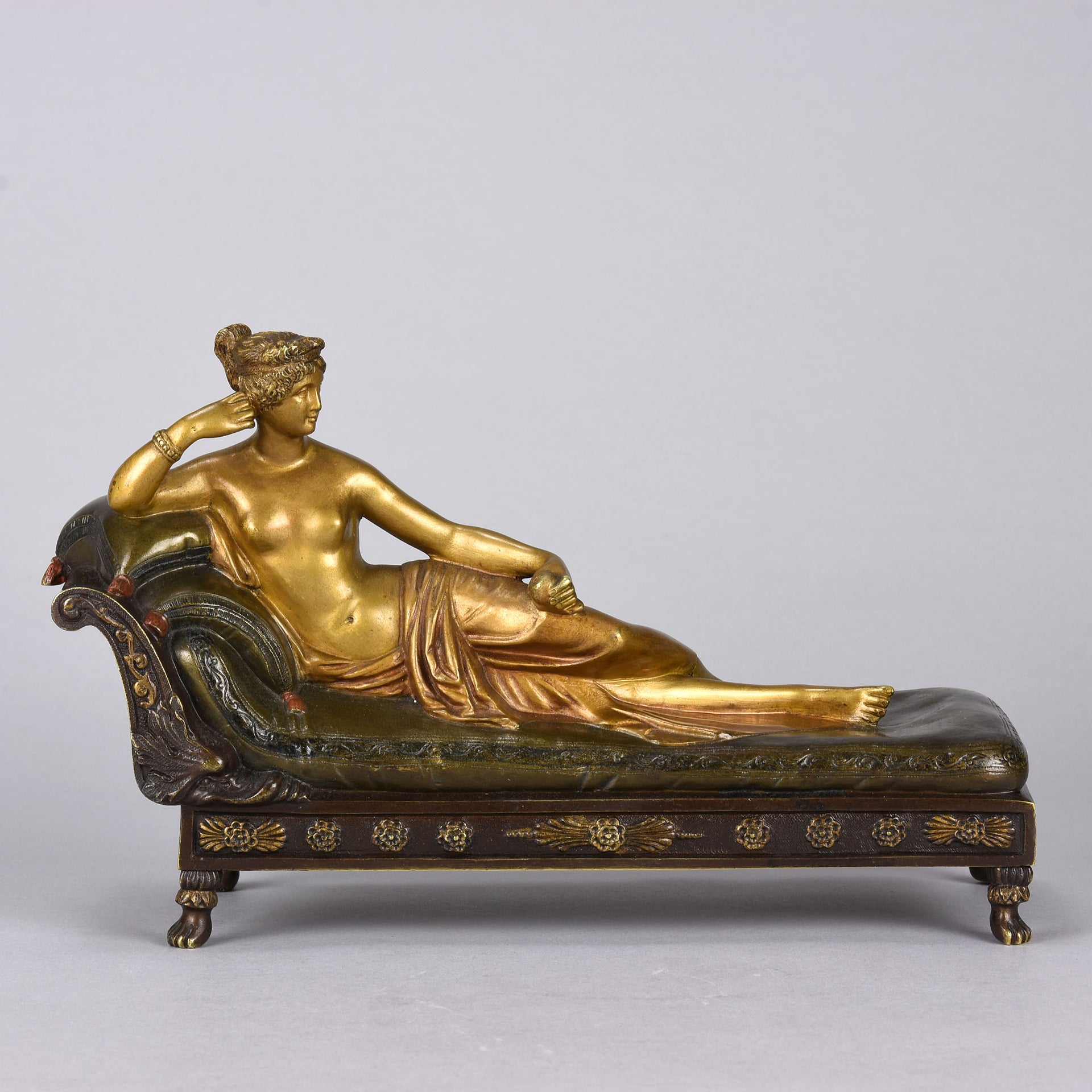 Bergman Bronze - Pauline Borghese - Franz Bergman - Hickmet Fine Arts