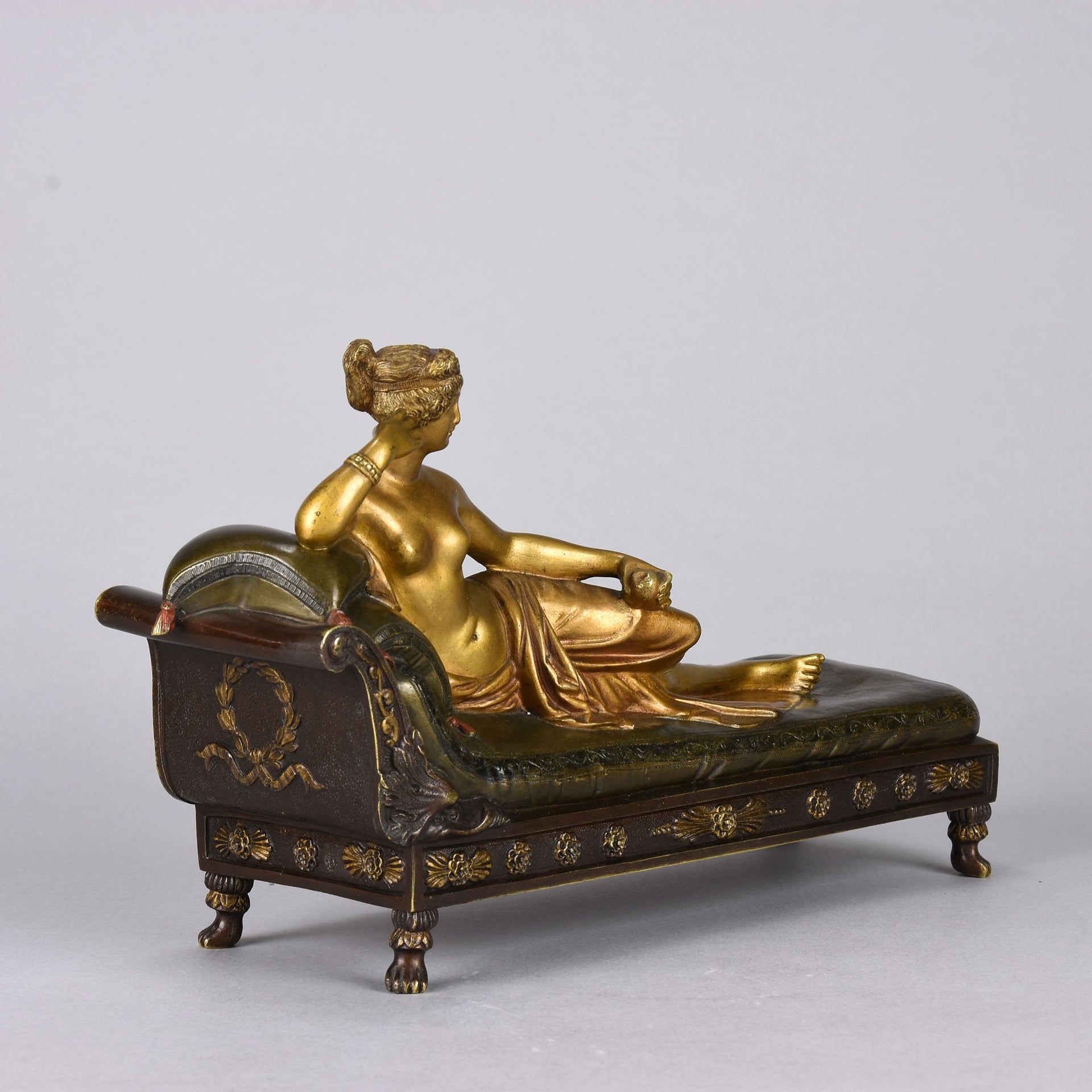 Bergman Bronze - Pauline Borghese - Franz Bergman - Hickmet Fine Arts