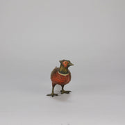 Antique Bronze Pheasant by Franz Bergman exhibiting very fine vibrant colours and good hand finished surface detail 