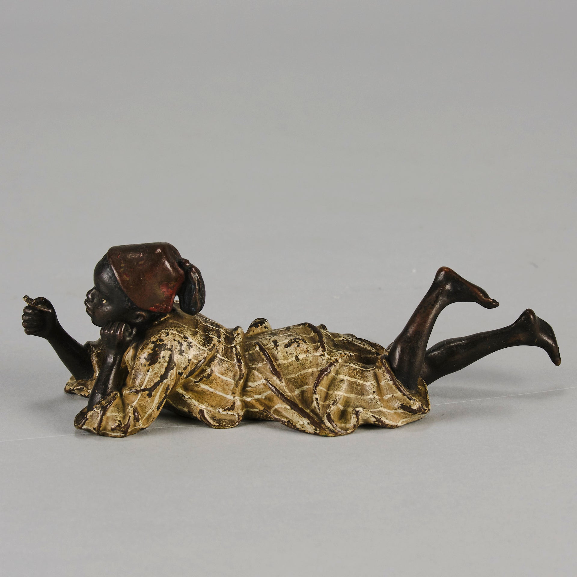 Bergman Reclining Boy - Antique Bronze - Hickmet Fine Arts