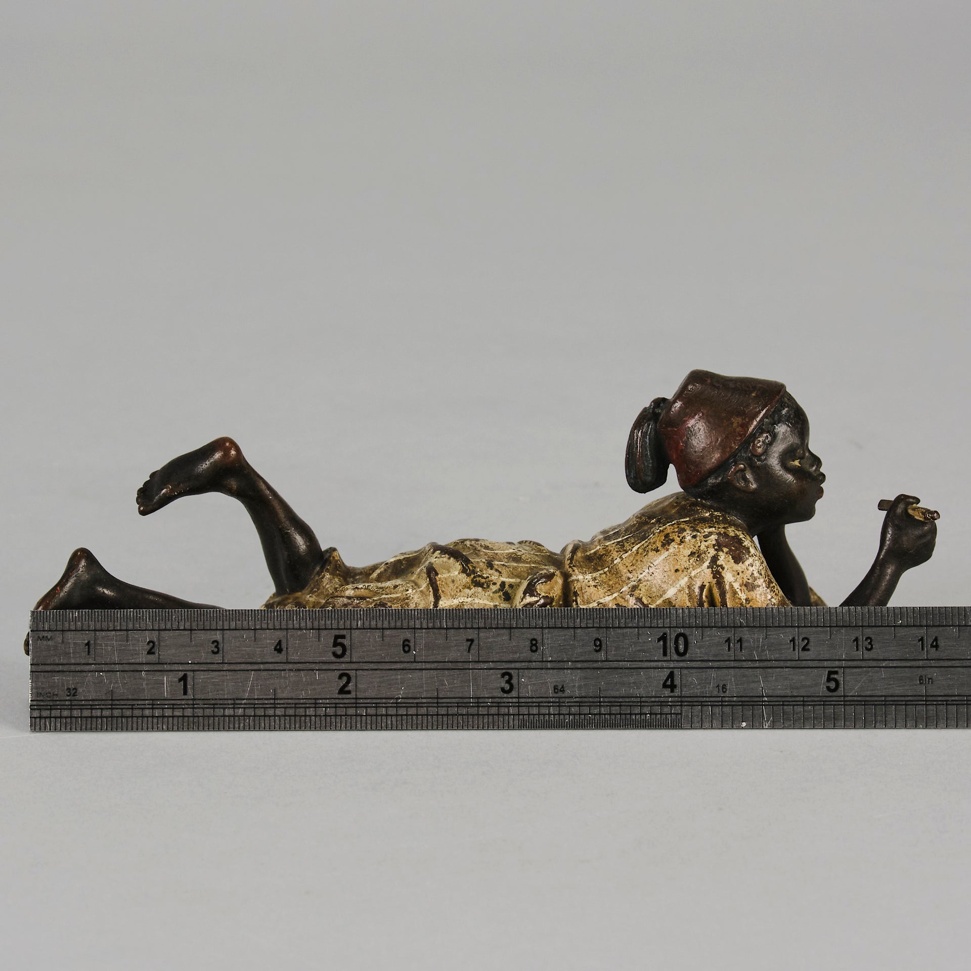 Bergman Reclining Boy - Antique Bronze - Hickmet Fine Arts