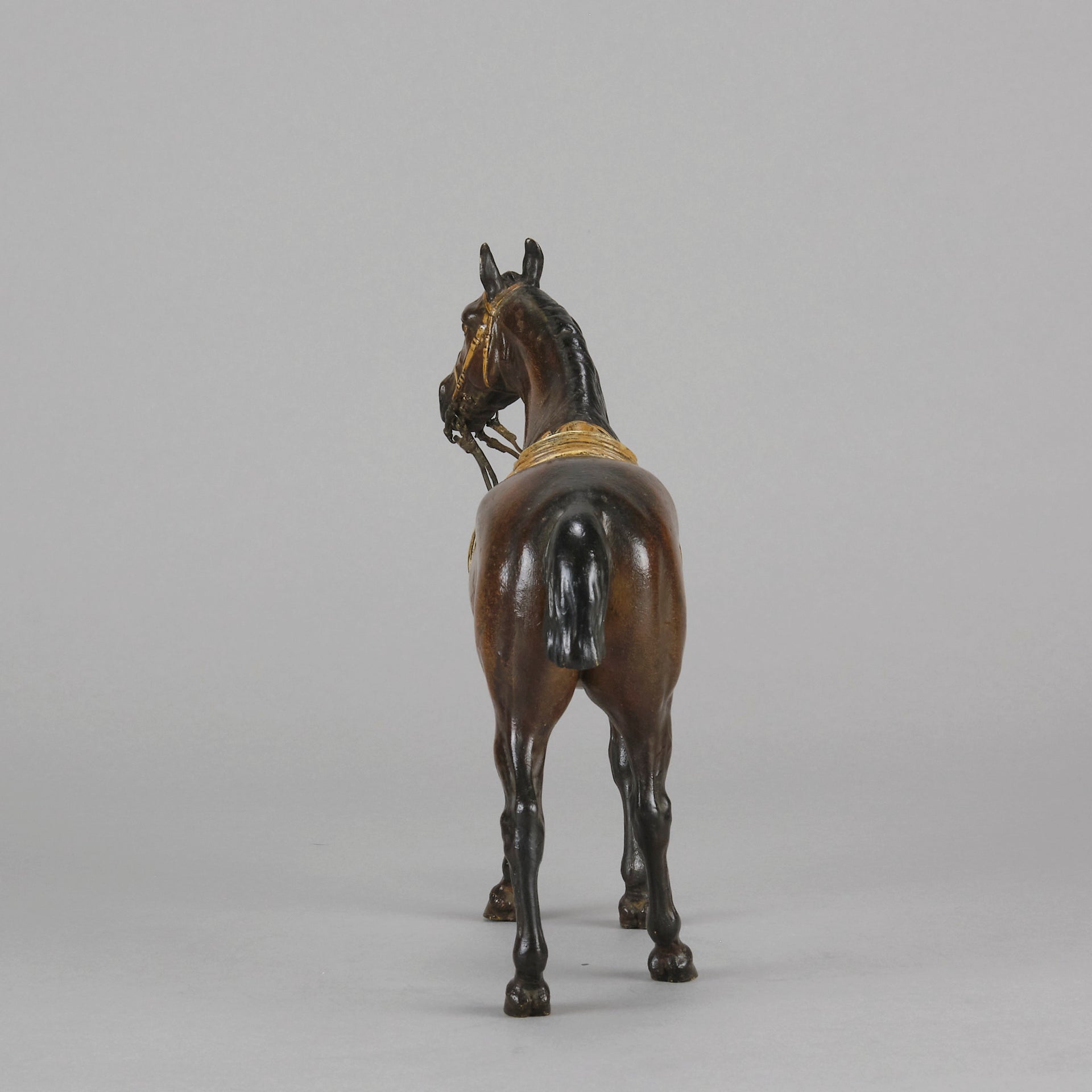 Bergman Saddled Horse - Franz Bergman Bronze - Hickmet Fine Arts