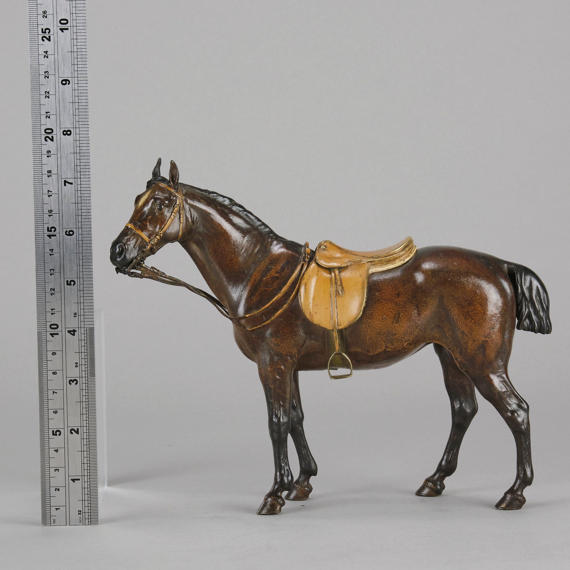 Bergman Saddled Horse - Franz Bergman Bronze - Hickmet Fine Arts