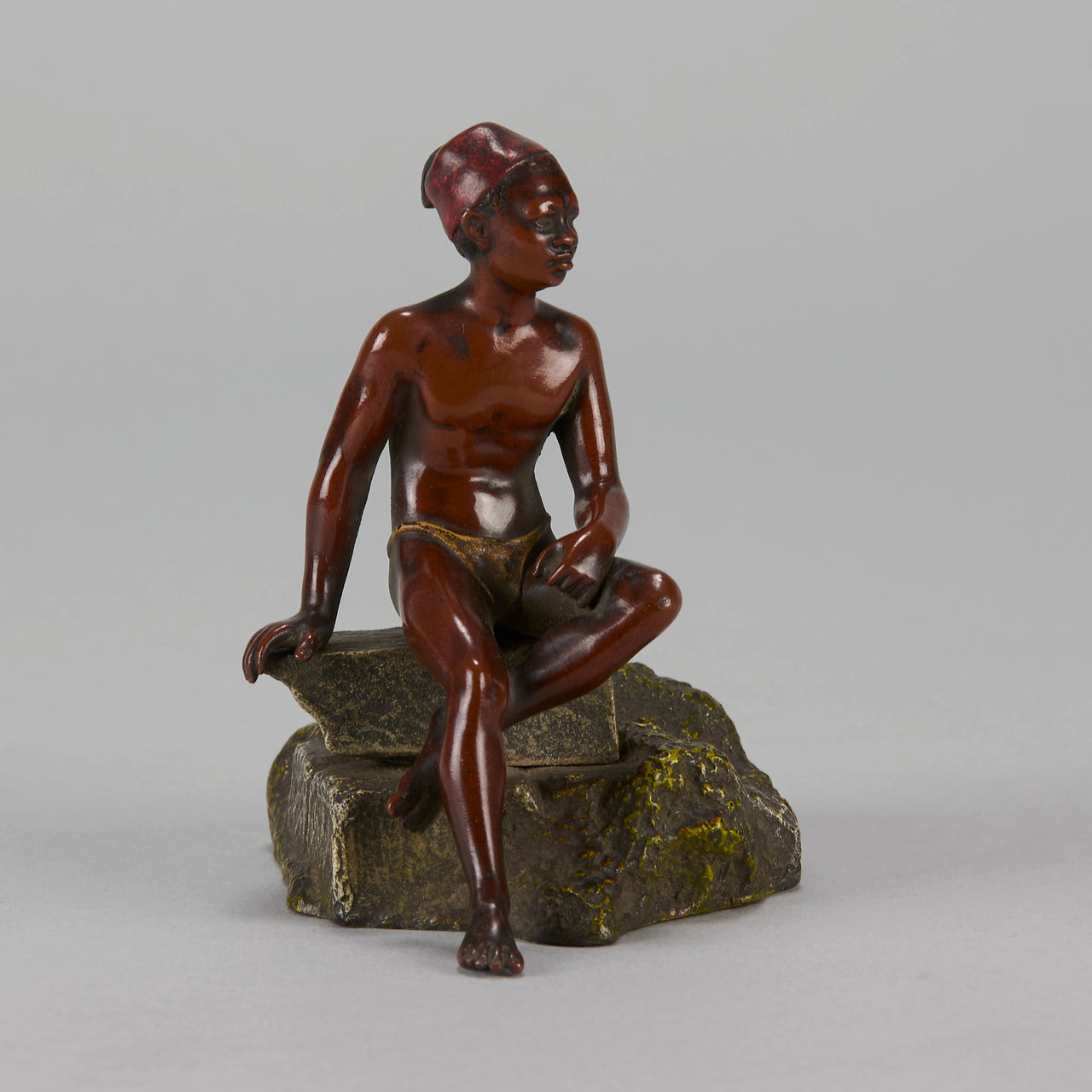 Franz Bergman Seated Boy