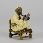 Bergman Seated Scribe - Franz Bergman Bronze - Hickmet Fine Arts