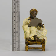 Bergman Seated Scribe - Franz Bergman Bronze - Hickmet Fine Arts