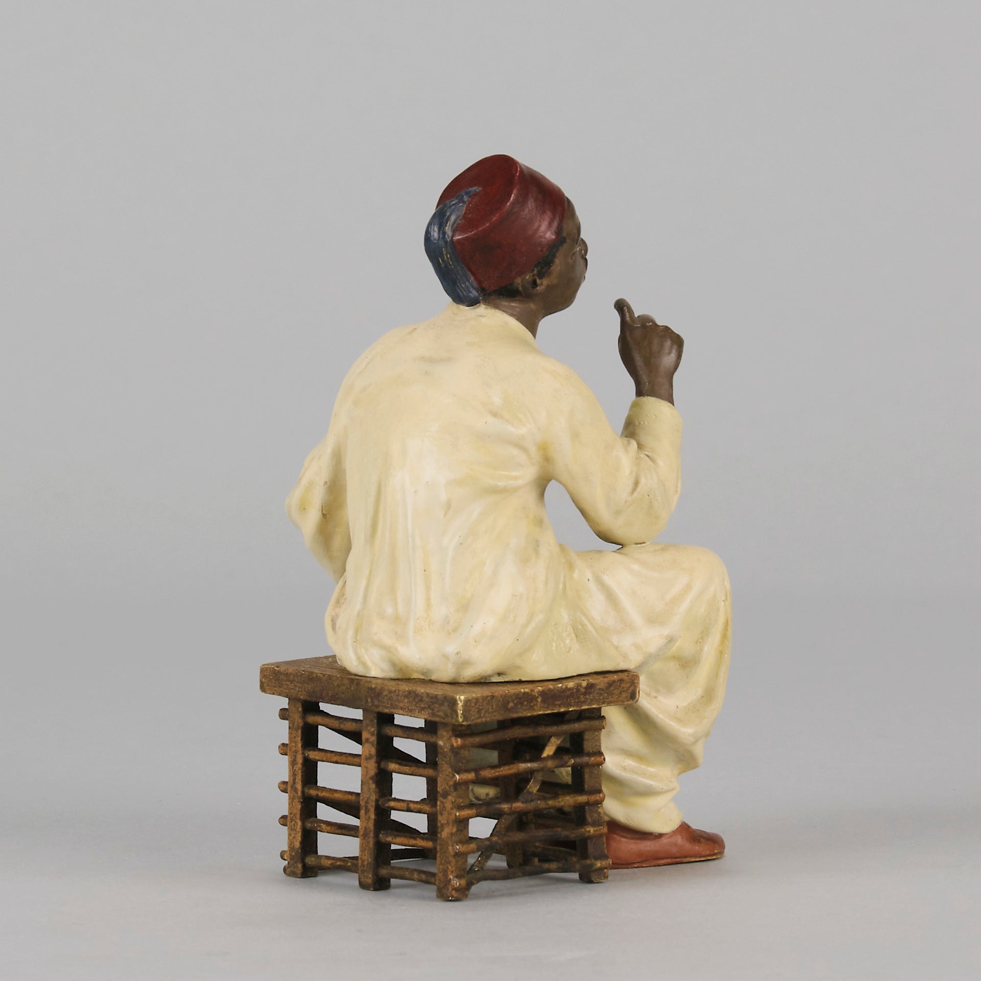 Bergman Bronze - Antique Bronze - Seated Teacher - bergman cold painted bronze - hickmet Fine Arts 