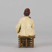 Bergman Bronze - Antique Bronze - Seated Teacher - bergman cold painted bronze - hickmet Fine Arts 