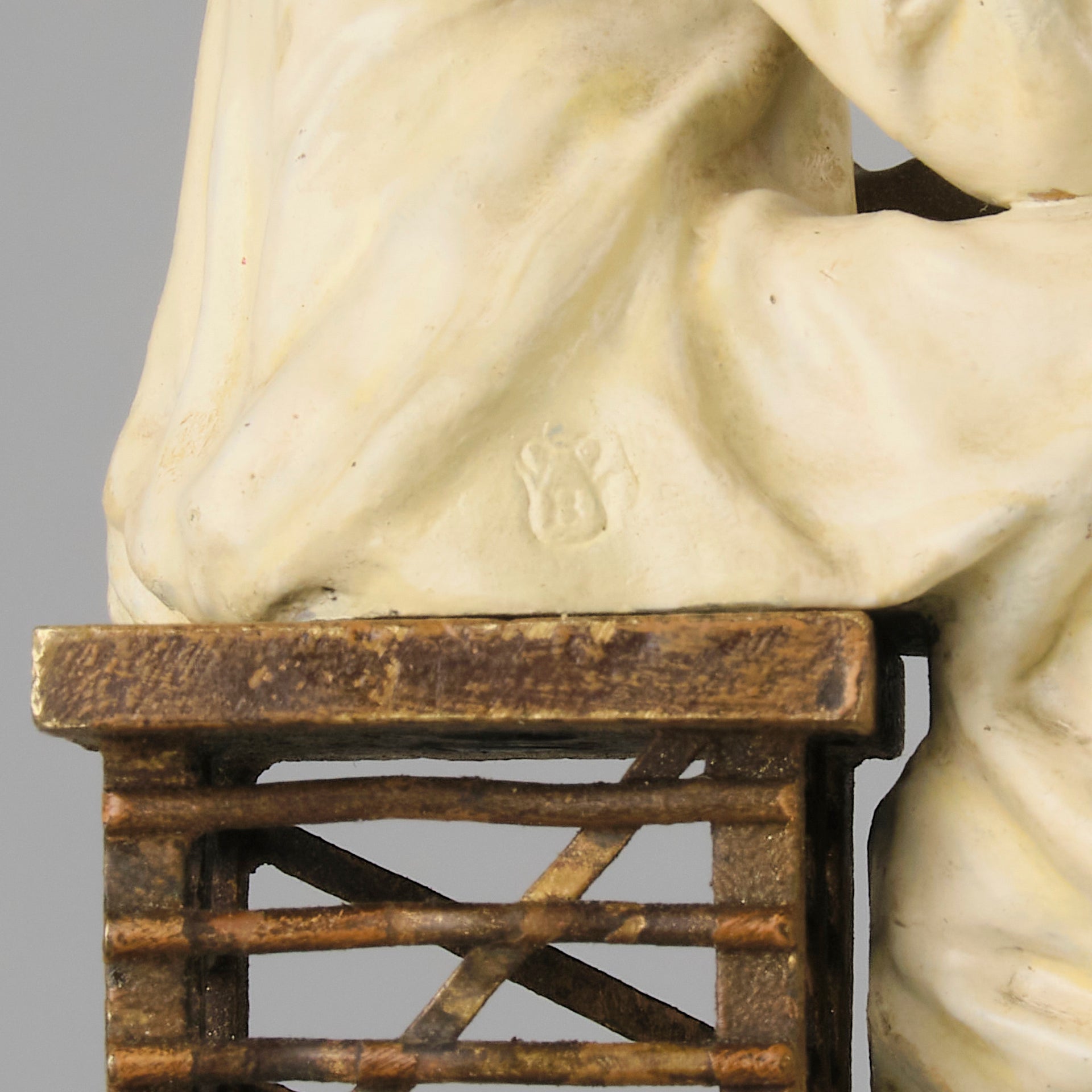 Bergman Bronze - Antique Bronze - Seated Teacher - bergman cold painted bronze - hickmet Fine Arts 