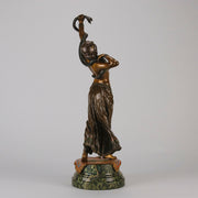 Bergman Bronze -  Snake Dancer - Antique Bronze - bergman cold painted bronze - Hickmet Fine Arts