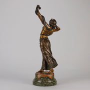 Bergman Bronze -  Snake Dancer - Antique Bronze - bergman cold painted bronze - Hickmet Fine Arts