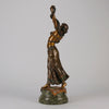 Bergman Bronze -  Snake Dancer - Antique Bronze - bergman cold painted bronze - Hickmet Fine Arts