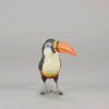 Toucan by Franz Bergman a very fine early 20th Century Austrian bronze study of a standing Toucan with excellent hand chased surface detail and good naturalistic colour