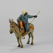 Bergman Bronze - Tradesman And Donkey - Antique bronze - bergman cold painted bronze - Hickmet Fine Arts