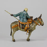 Bergman Bronze - Tradesman And Donkey - Antique bronze - bergman cold painted bronze - Hickmet Fine Arts