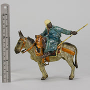 Bergman Bronze - Tradesman And Donkey - Antique bronze - bergman cold painted bronze - Hickmet Fine Arts