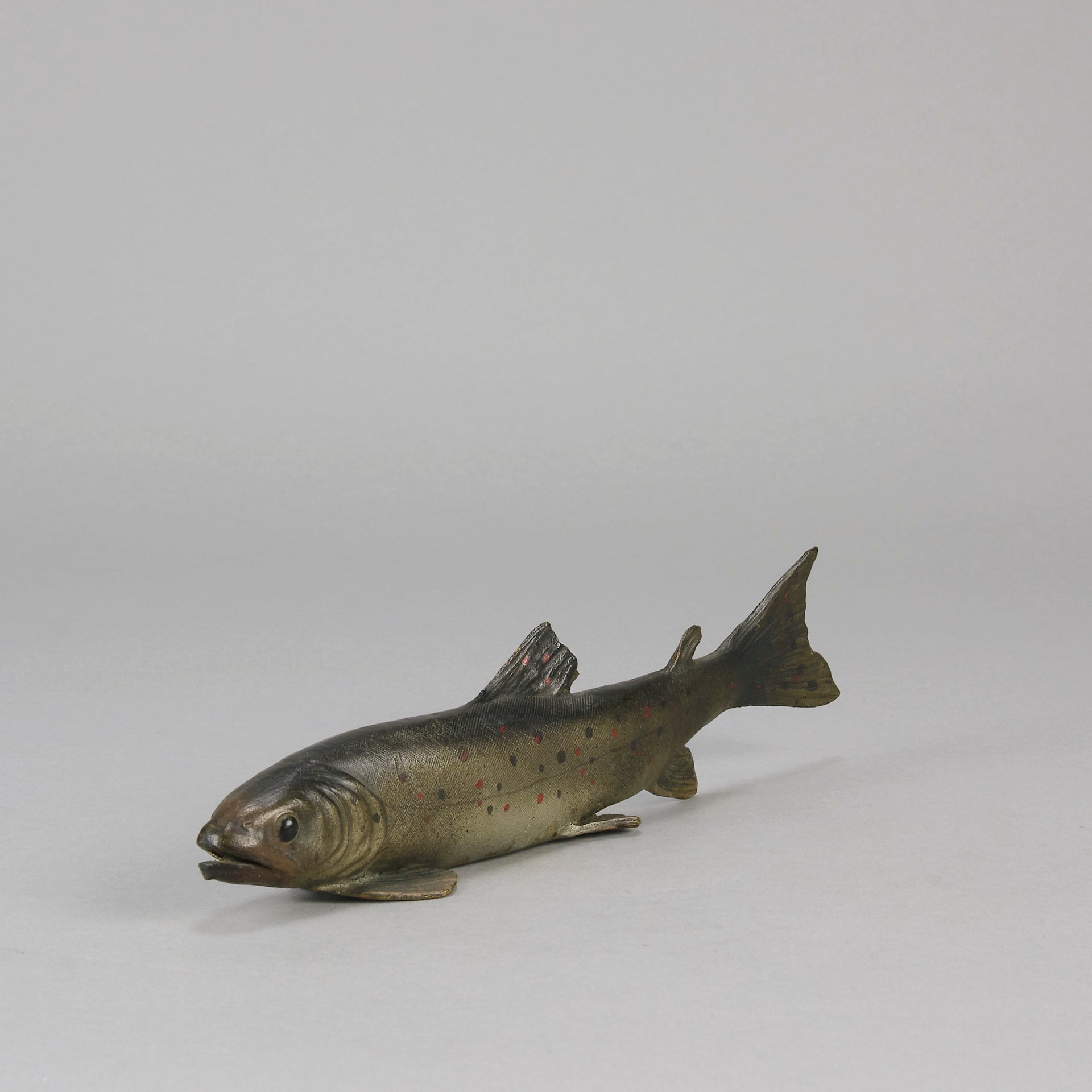 Trout - Franz Bergman Bronze - Hickmet Fine Arts