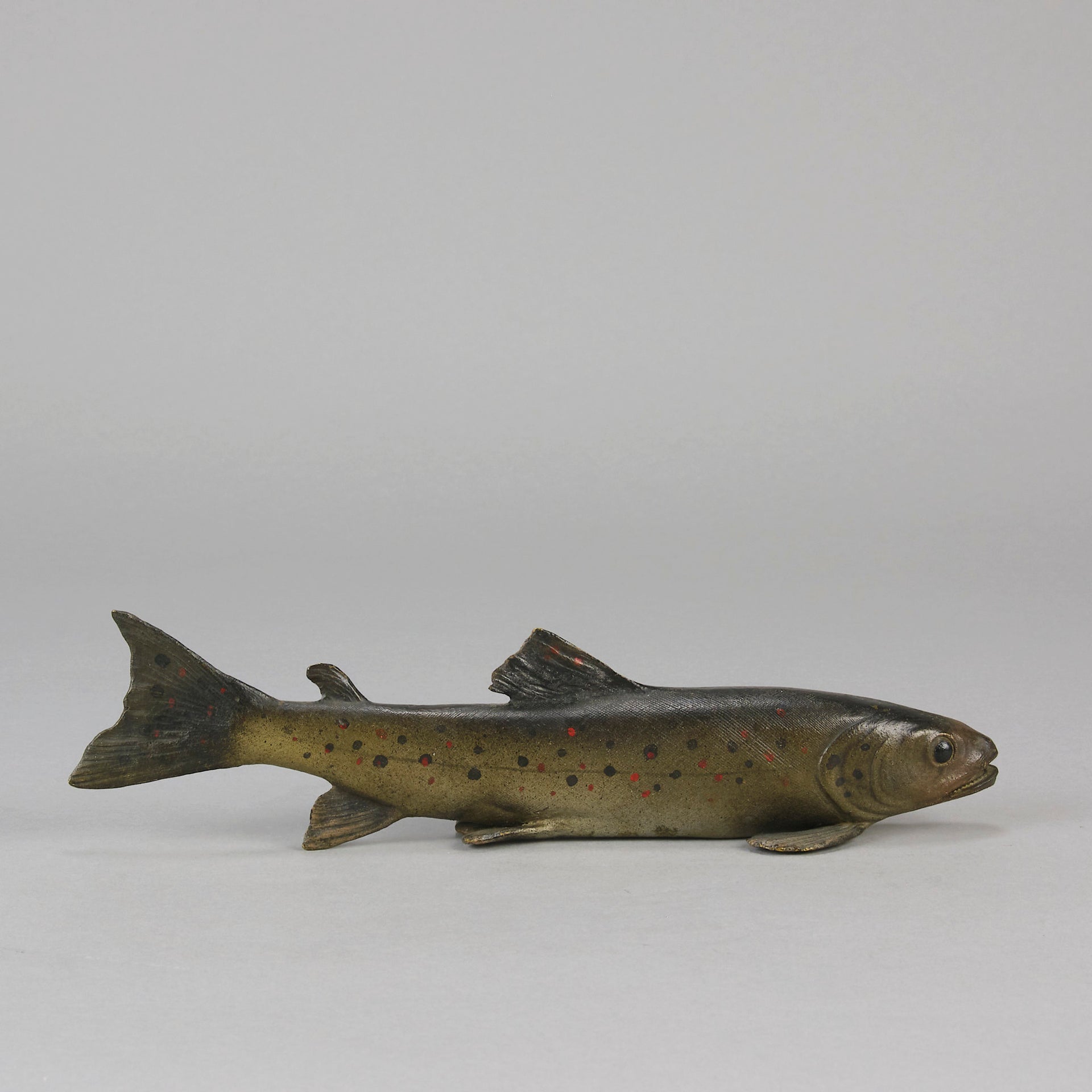 Trout - Franz Bergman Bronze - Hickmet Fine Arts