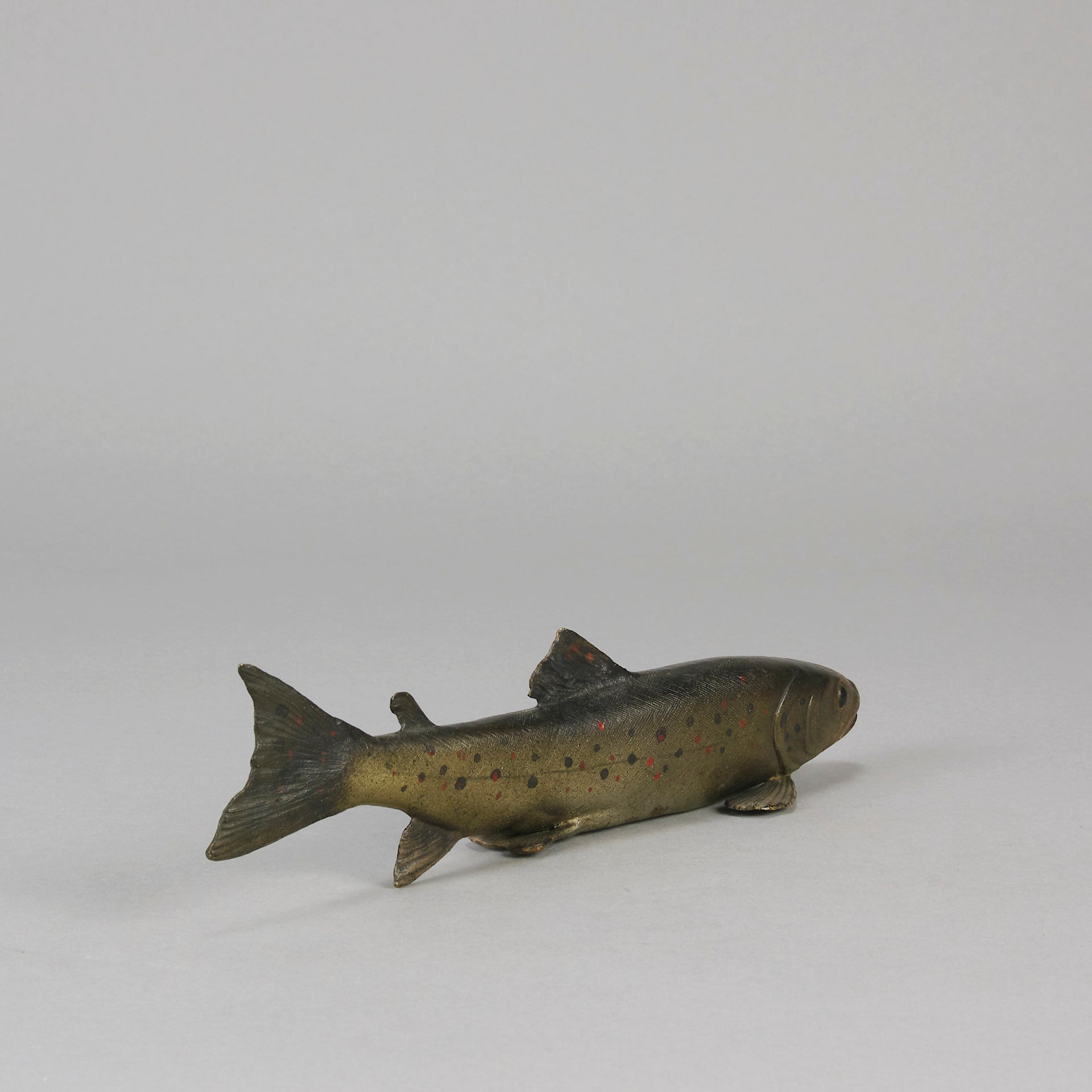 Trout - Franz Bergman Bronze - Hickmet Fine Arts