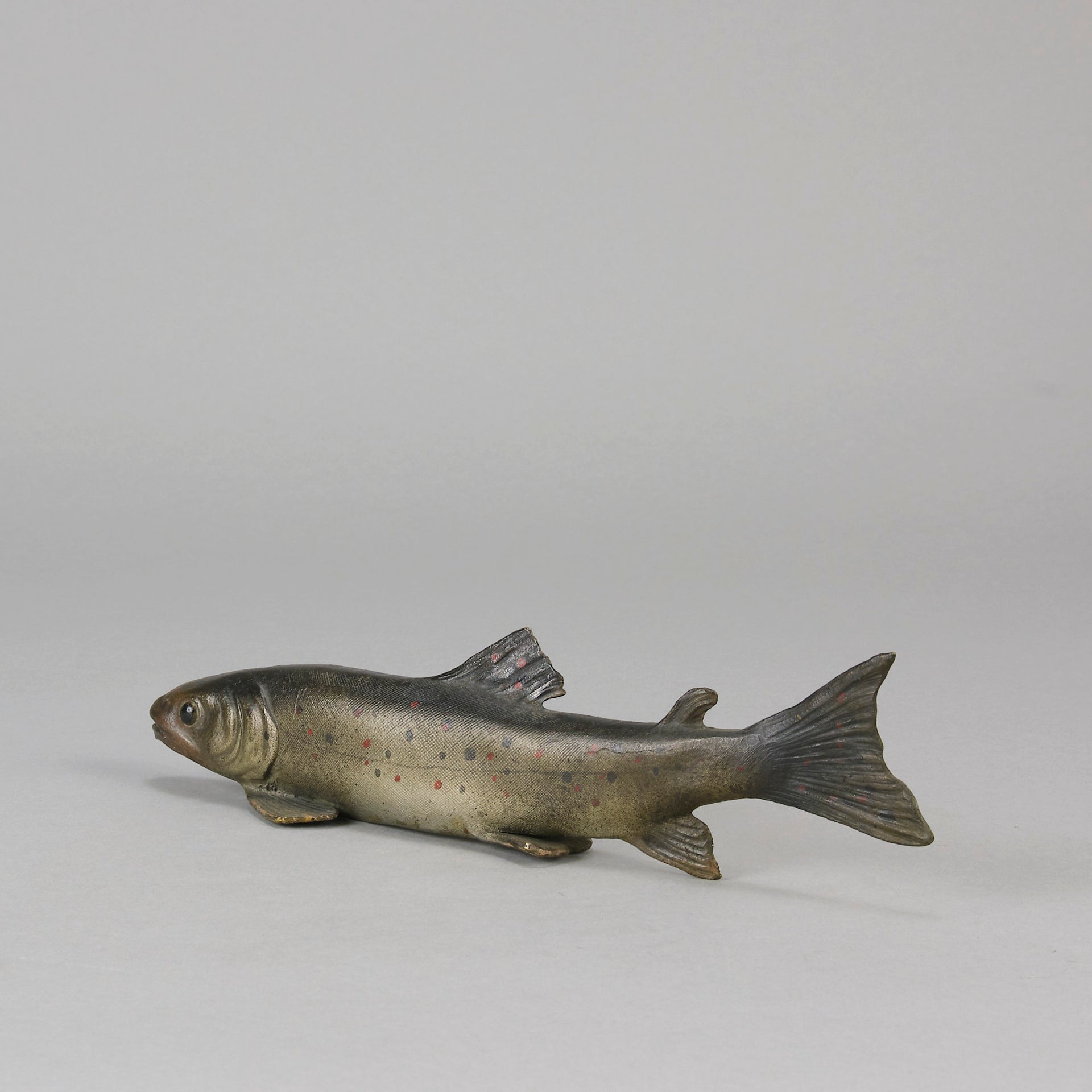 Trout - Franz Bergman Bronze - Hickmet Fine Arts