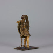 Bergman erotic bronze - Antique Bronze - Hickmet Fine Arts