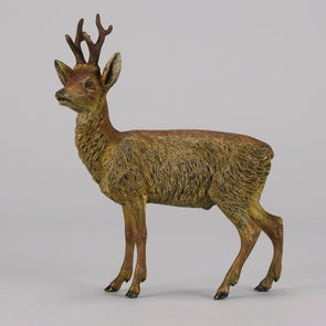 Bergman Deer - Franz Bergman Bronze - Antique Bronze - Hickmet Fine Arts