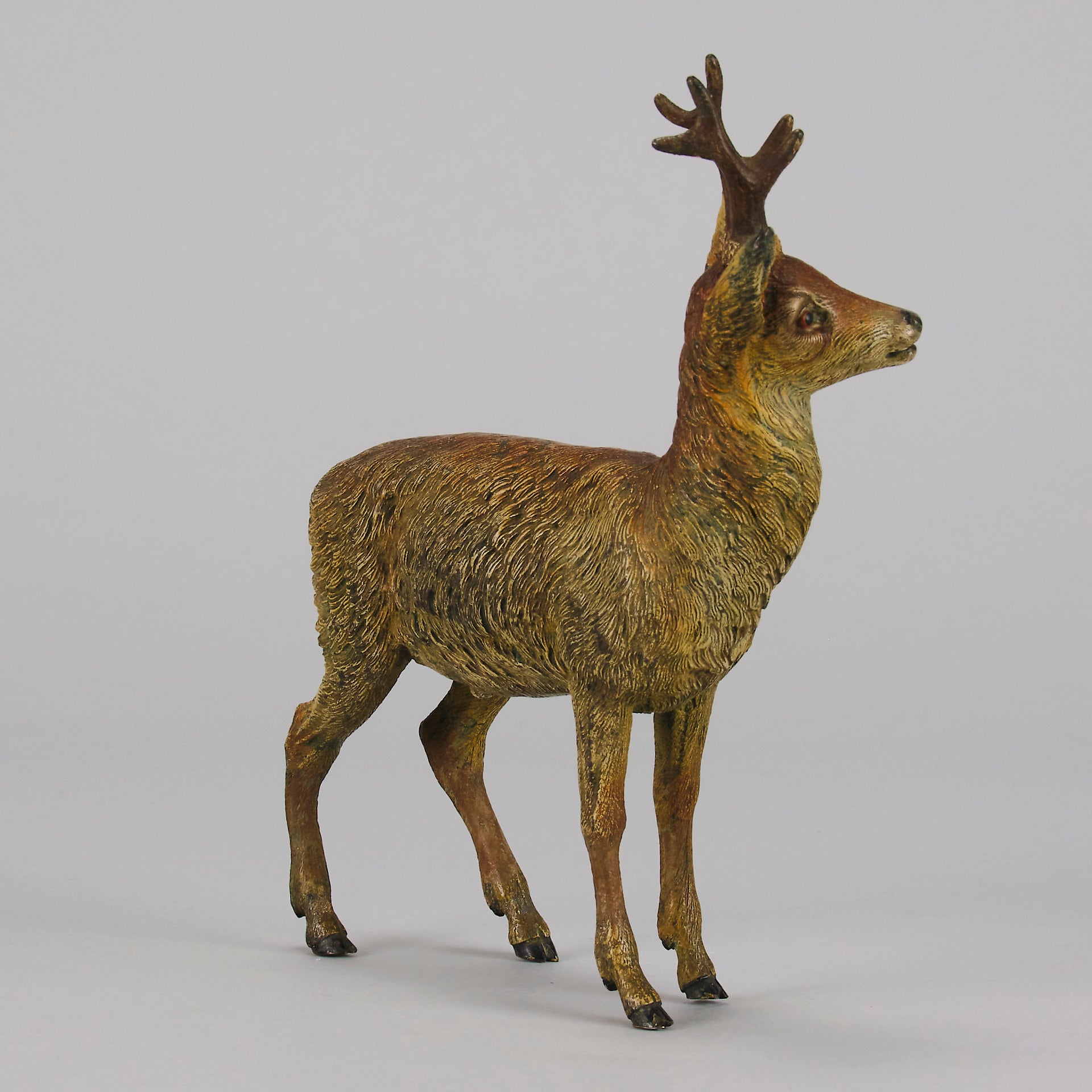 Bergman Deer - Franz Bergman Bronze - Antique Bronze - Hickmet Fine Arts