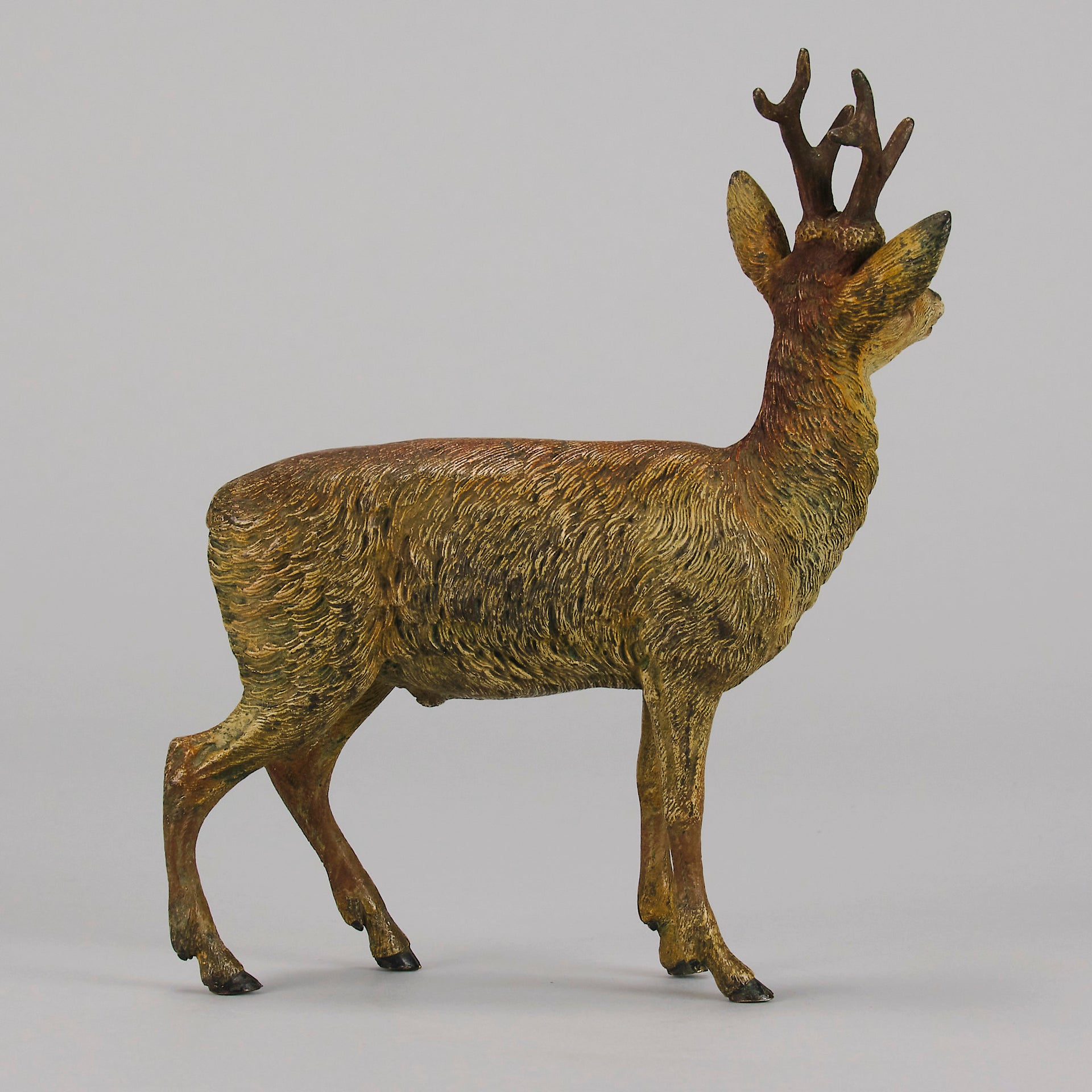 Bergman Deer - Franz Bergman Bronze - Antique Bronze - Hickmet Fine Arts