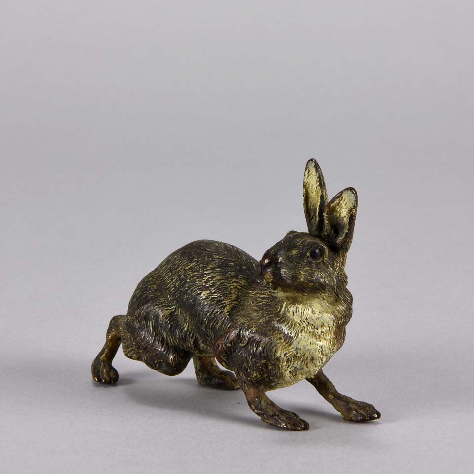 Bronze Rabbit 'Alert Rabbit' by Bergman