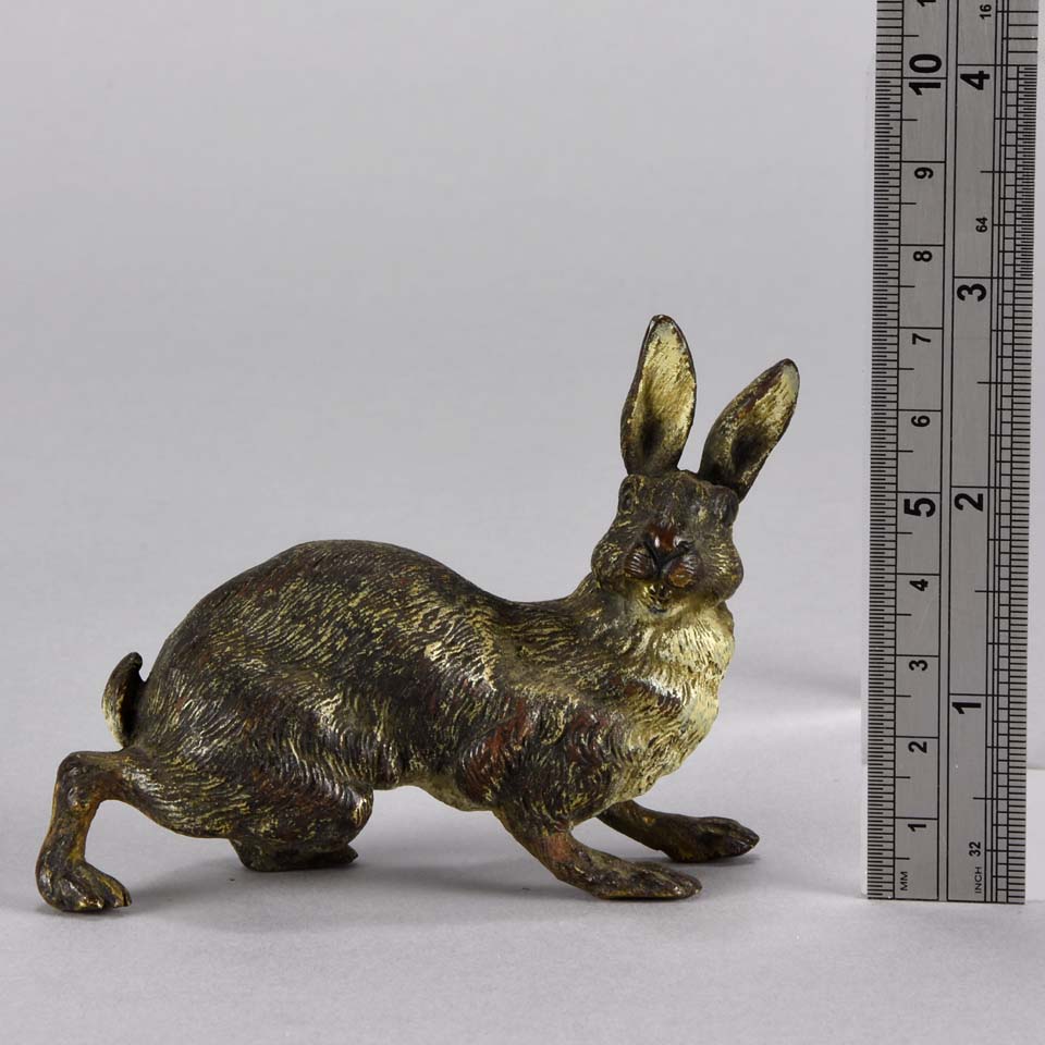 Bronze Rabbit - 'Alert Rabbit' by Bergman