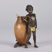 Franz Bergman Arab Child and Ewer - Hickmet Fine Arts 