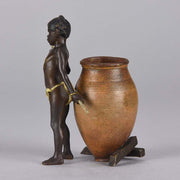 Franz Bergman Arab Child and Ewer - Hickmet Fine Arts 