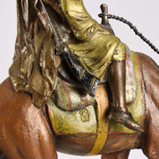 Franz Bergman Arab on Camel Austrian Bronze 