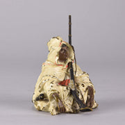 Franz Xavier Bergman Bronze - Arab warrior with rifle - Franz Bergman