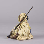 Franz Xavier Bergman Bronze - Arab warrior with rifle - Franz Bergman