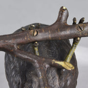 Franz Bergman Bronze - Bird on a Branch - Hickmet Fine Arts