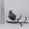 Franz Bergman Bronze - Bird on a Branch - Hickmet Fine Arts