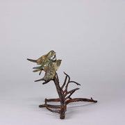 Franz Bergman Birds on a Branch - Austrian Bronze - Hickmet Fine Arts