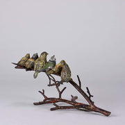 Franz Bergman Birds on a Branch - Austrian Bronze - Hickmet Fine Arts