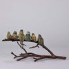 Franz Bergman Birds on a Branch - Austrian Bronze - Hickmet Fine Arts