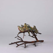 Franz Bergman Birds on a Branch - Austrian Bronze - Hickmet Fine Arts
