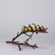 Franz Bergman Birds on a Branch - Austrian Bronze - Hickmet Fine Arts