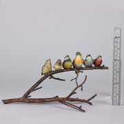 Franz Bergman Birds on a Branch - Austrian Bronze - Hickmet Fine Arts