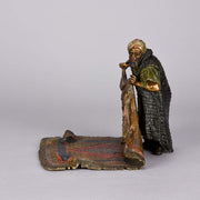 Franz Bergman Bronze Figure - Carpet Seller - Hickmet Fine Arts