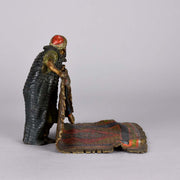 Franz Bergman Bronze Figure - Carpet Seller - Hickmet Fine Arts
