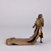 Bergman Carpet Seller - Antique Arab Bronze - Franz Bergman Bronze - Hickmet Fine Arts