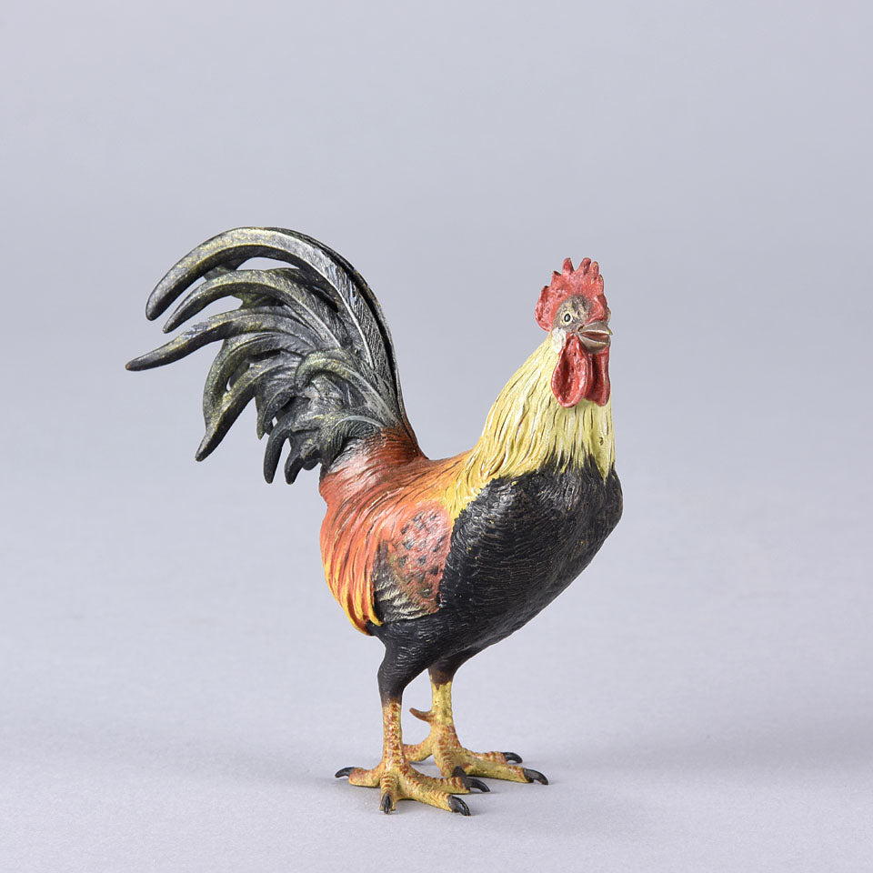 Franz Bergman Cockerel - Austrian Bronze - Hickmet Fine Arts
