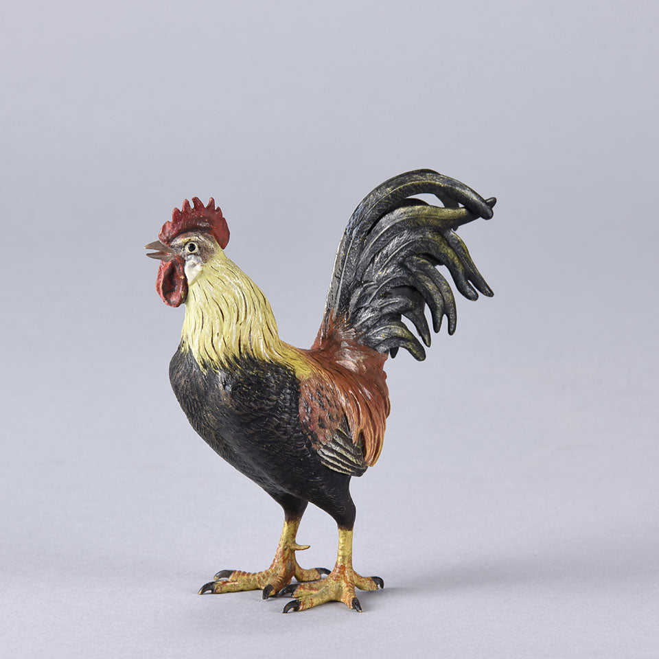 Franz Bergman Cockerel - Austrian Bronze - Hickmet Fine Arts