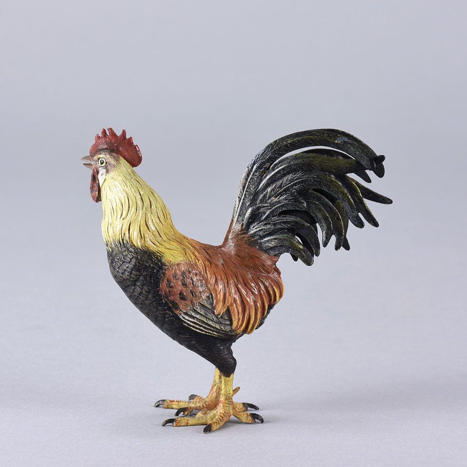 Franz Bergman Cockerel - Austrian Bronze - Hickmet Fine Arts